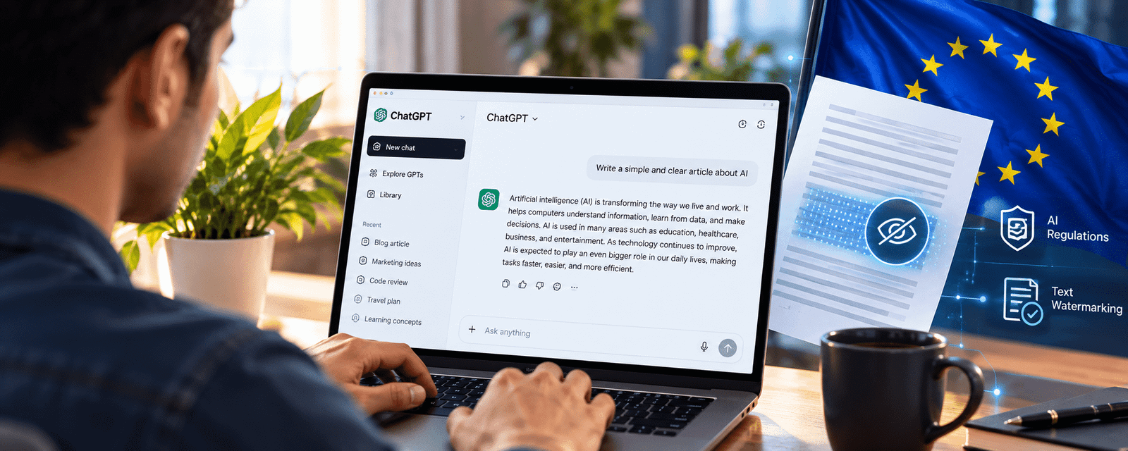 ChatGPT watermark: OpenAI to mark AI text in the EU