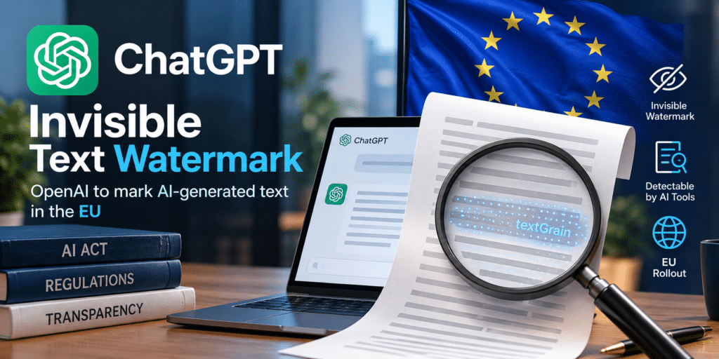 ChatGPT watermark: OpenAI to mark AI text in the EU